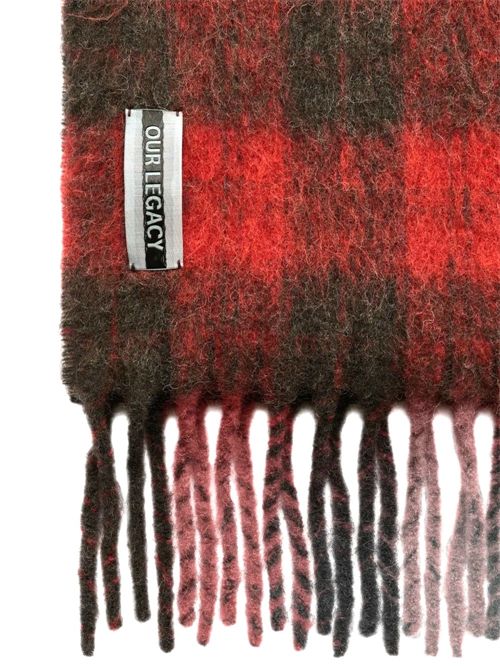 Estate scarf burnt red plaid Our Legacy | A4268EBRBURNT RED PLAID